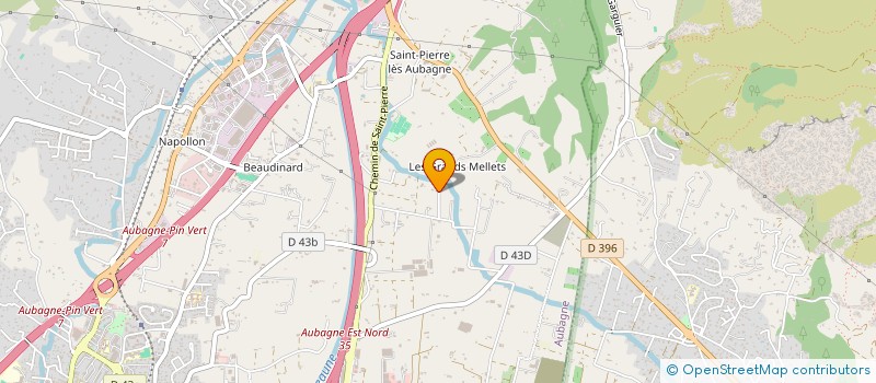 localisation de l'entreprise LES JARDINS DU VAL D'OR à AUBAGNE