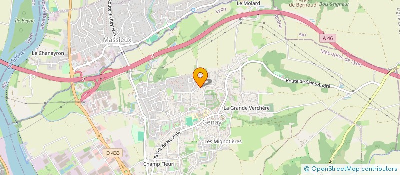 localisation de l'entreprise LES JARDINS DU VAL DE SAONE à GENAY