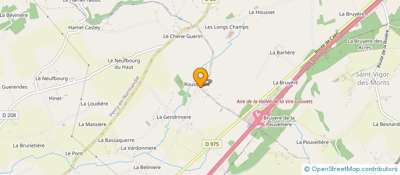 localisation de l'entreprise LES JARDINS DU VAL DE VIRE  MARGUERAY