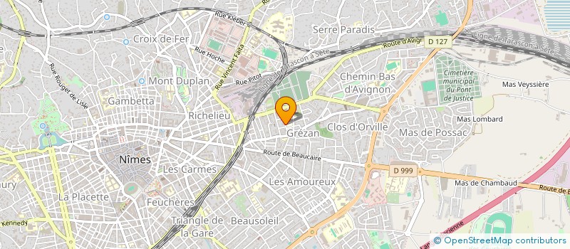 localisation de l'entreprise LES JARDINS DU VIEUX PUITS à NIMES