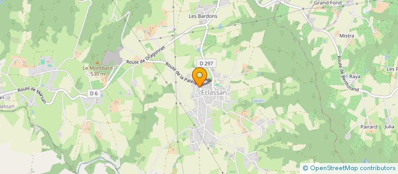 localisation de l'entreprise LES JARDINS DU VIVARAIS  ECLASSAN