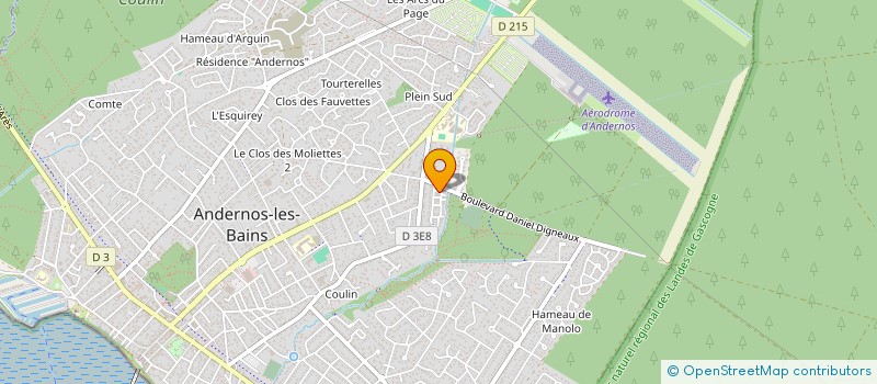 localisation de l'entreprise LES JARDINS DYNAMIQUES à ANDERNOS-LES-BAINS