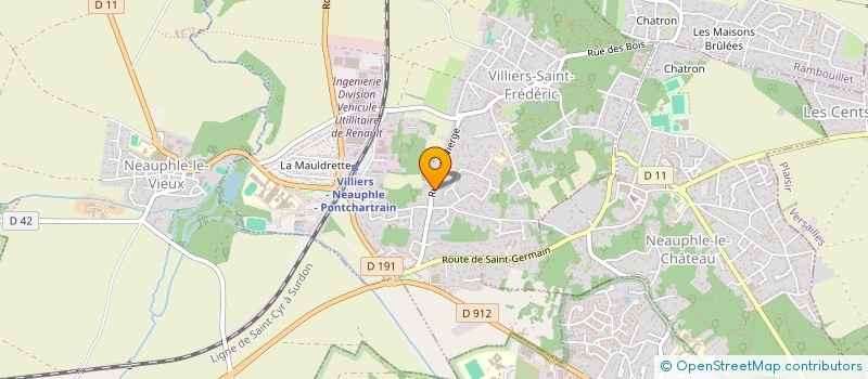 localisation de l'entreprise LES JARDINS ENCHANTES  NEAUPHLE-LE-VIEUX