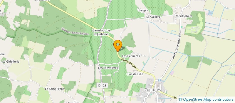 localisation de l'entreprise LES JARDINS ESMERALDINS à BRISSAC LOIRE AUBANCE