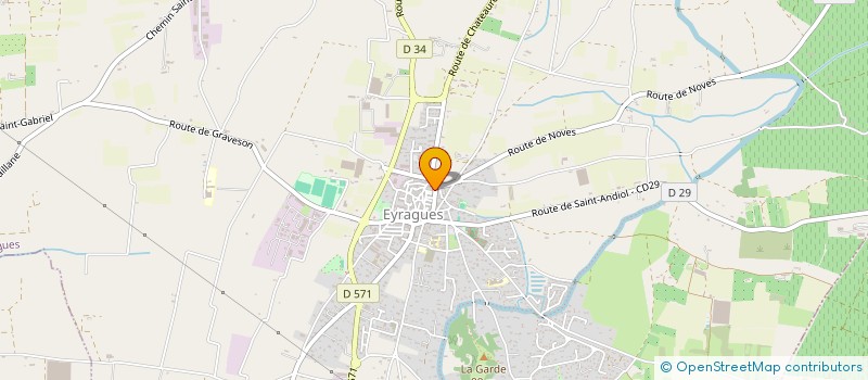localisation de l'entreprise LES JARDINS EYRAGUAIS  EYRAGUES