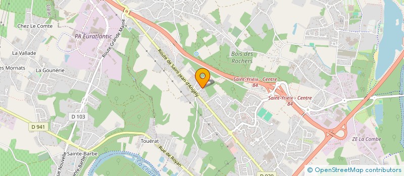 localisation de l'entreprise LES JARDINS FAMILIAUX AREDIENS à SAINT-YRIEIX-SUR-CHARENTE