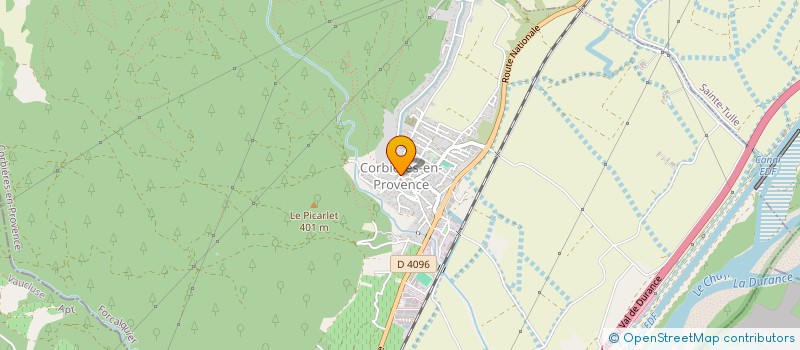 localisation de l'entreprise LES JARDINS FAMILIAUX DE CORBIERES à CORBIERES-EN-PROVENCE