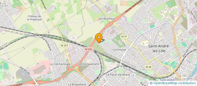 localisation de l'entreprise LES JARDINS FAMILIAUX DE LA BRIQUETERIE à LAMBERSART