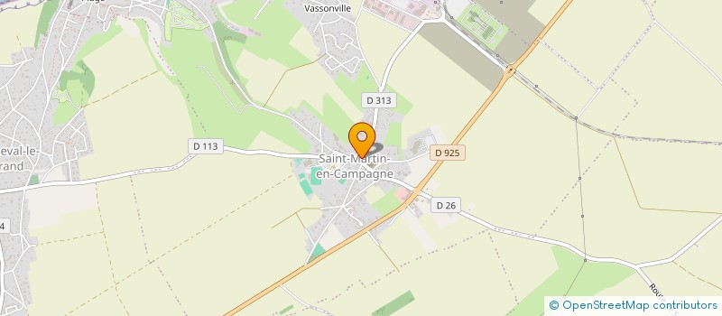 localisation de l'entreprise LES JARDINS FAMILIAUX DE SAINT MARTIN EN CAMPAGNE  PETIT-CAUX