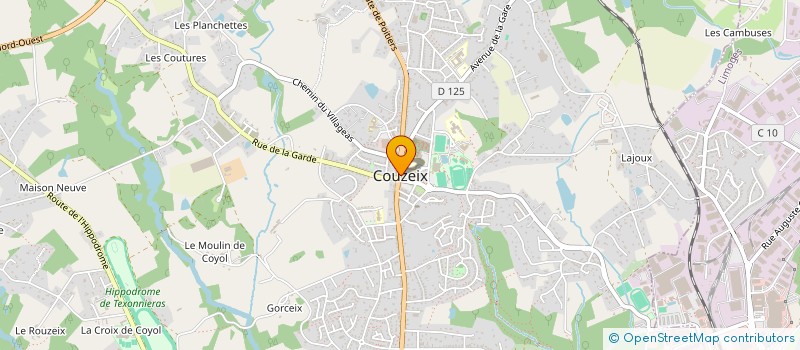 localisation de l'entreprise LES JARDINS FAMILIAUX DU MAS BOURIANNE à COUZEIX