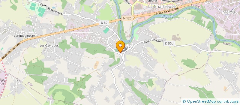 localisation de l'entreprise LES JARDINS FAMILIAUX SAIXOLS à SAIX