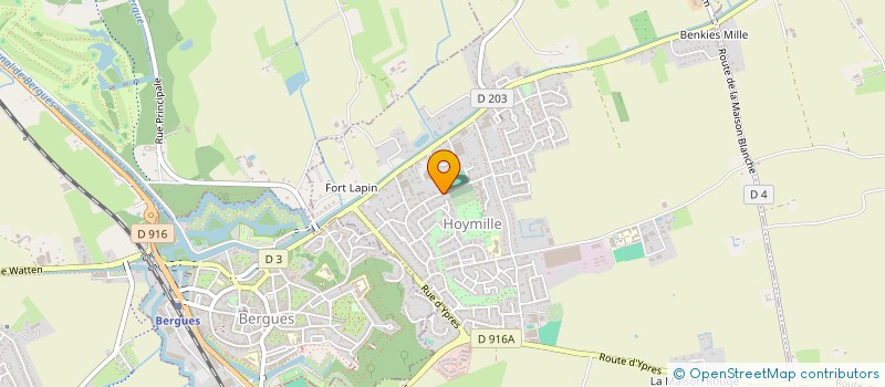 localisation de l'entreprise LES JARDINS FAMILLIAUX  HOYMILLE