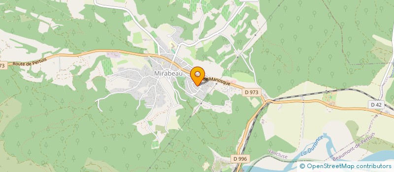 localisation de l'entreprise LES JARDINS FLEURIS  MIRABEAU