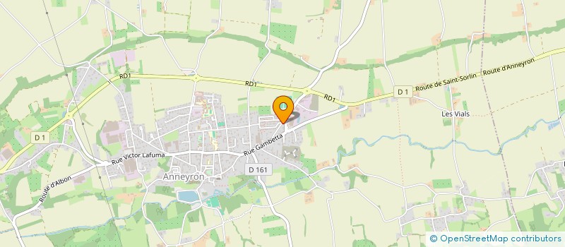 localisation de l'entreprise LES JARDINS FLEURIS  ANNEYRON