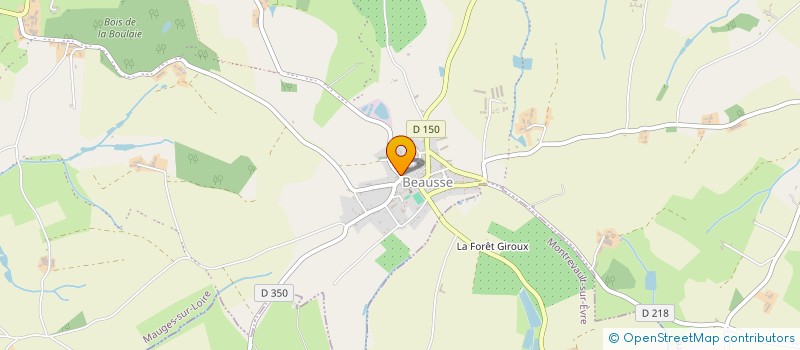 localisation de l'entreprise LES JARDINS FLORENTAIS à MAUGES-SUR-LOIRE