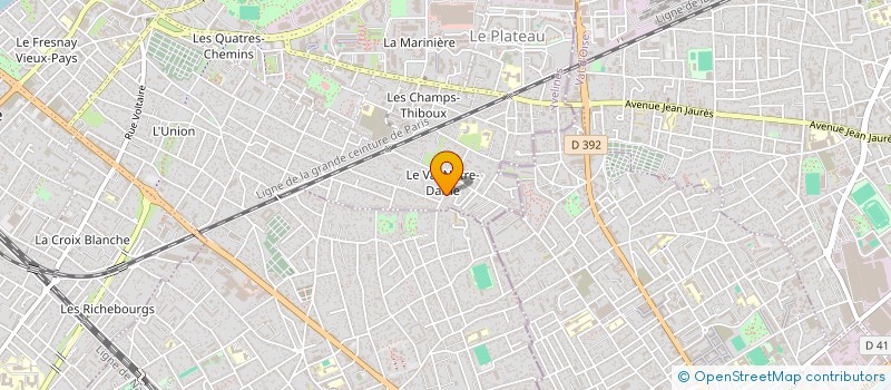 localisation de l'entreprise LES JARDINS GAUTHIER à SARTROUVILLE