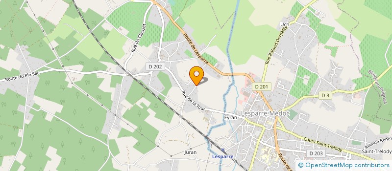 localisation de l'entreprise LES JARDINS GIRONDINS  GAILLAN-EN-MEDOC