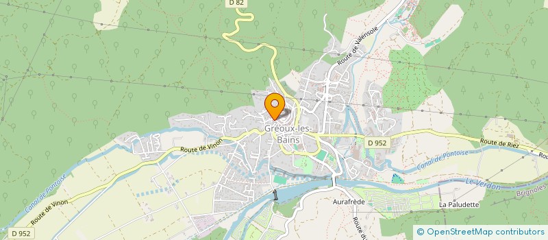 localisation de l'entreprise LES JARDINS GRYSELIENS à GREOUX-LES-BAINS