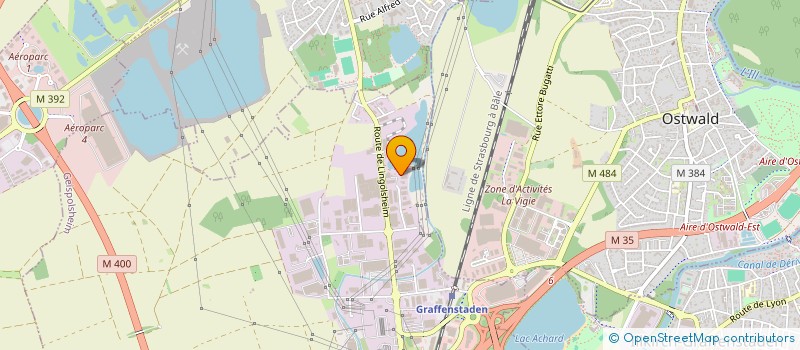 localisation de l'entreprise LES JARDINS HISTORIQUES  GEISPOLSHEIM