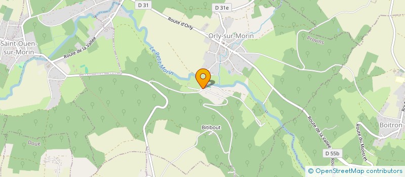 localisation de l'entreprise LES JARDINS JOTRANCIENS  ORLY-SUR-MORIN