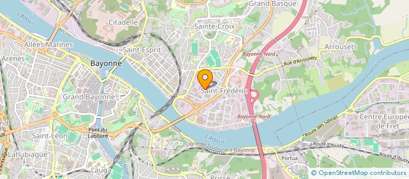 localisation de l'entreprise LES JARDINS LIBERTE  ANGLET