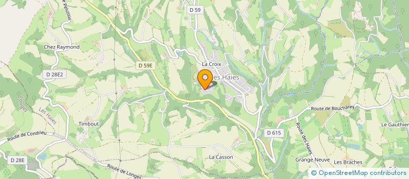 localisation de l'entreprise LES JARDINS LYONNAIS  LES HAIES