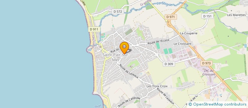 localisation de l'entreprise LES JARDINS MARITIMES  SAINT-PAIR-SUR-MER