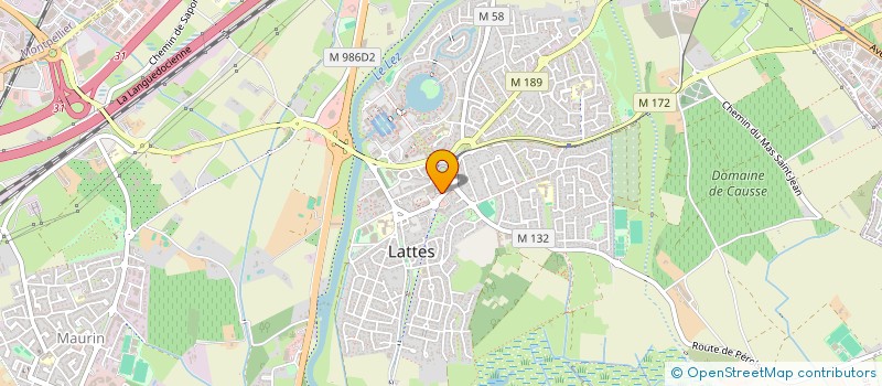 localisation de l'entreprise LES JARDINS MAURINOIS à LATTES