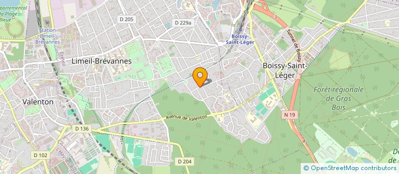 localisation de l'entreprise LES JARDINS MP MELO à LIMEIL-BREVANNES
