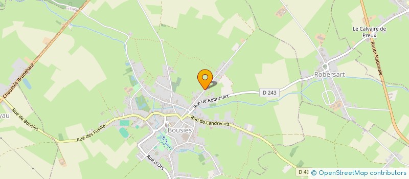 localisation de l'entreprise LES JARDINS MUSICAUX DE BOUSIES  BOUSIES