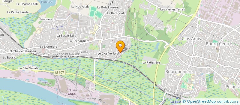 localisation de l'entreprise LES JARDINS NANTAIS à COUERON