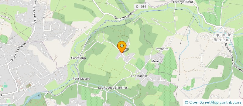 localisation de l'entreprise LES JARDINS NATURELS DU PONTET  CENAC