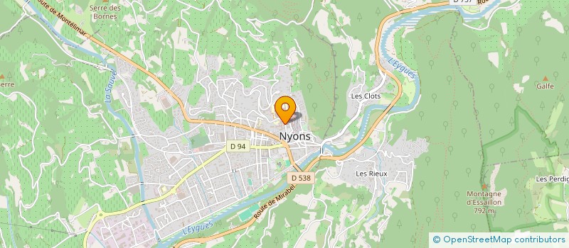 localisation de l'entreprise LES JARDINS NYONSAIS FAMILIAUX  NYONS