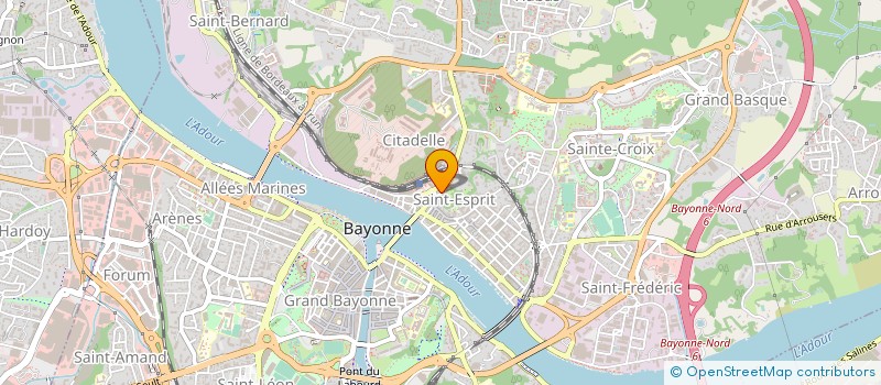 localisation de l'entreprise LES JARDINS OREKA  LA BASTIDE-CLAIRENCE