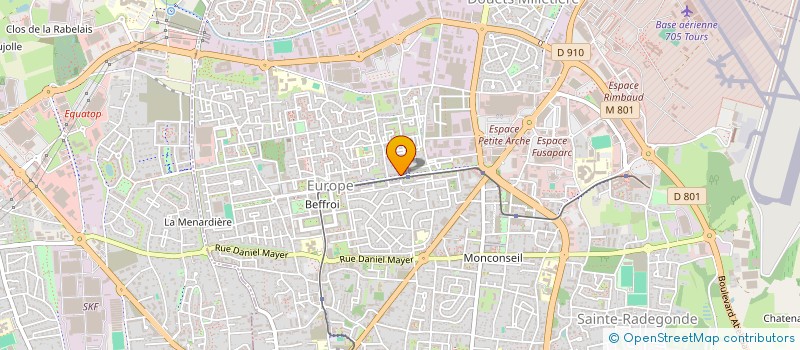 localisation de l'entreprise LES JARDINS OUVRIERS DE L'EUROPE à TOURS