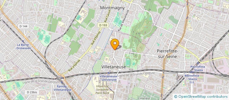localisation de l'entreprise LES JARDINS OUVRIERS DES JONCHEROLLES à VILLETANEUSE