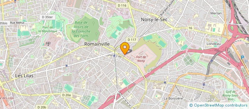 localisation de l'entreprise LES JARDINS PARISIENS à NOISY-LE-SEC