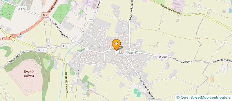 localisation de l'entreprise LES JARDINS PARTAGES DE MONTMEYRAN  MONTMEYRAN