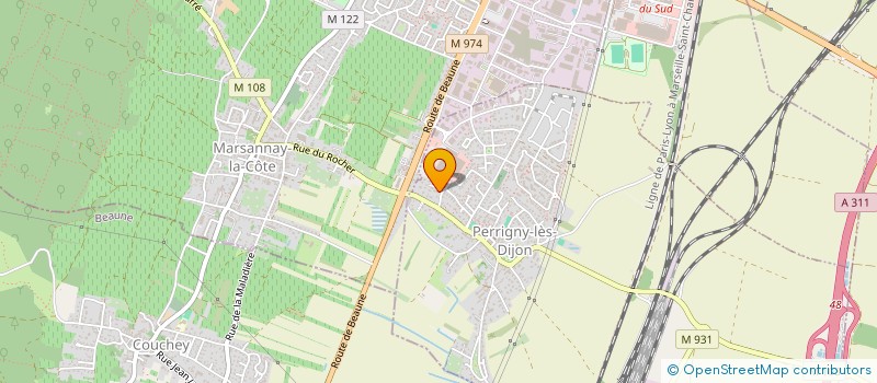 localisation de l'entreprise LES JARDINS PARTAGES DE PERRIGNY-LES-DIJON  PERRIGNY-LES-DIJON
