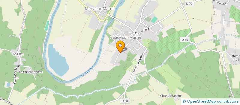 localisation de l'entreprise LES JARDINS PARTAGES DE SAACY  SAACY-SUR-MARNE