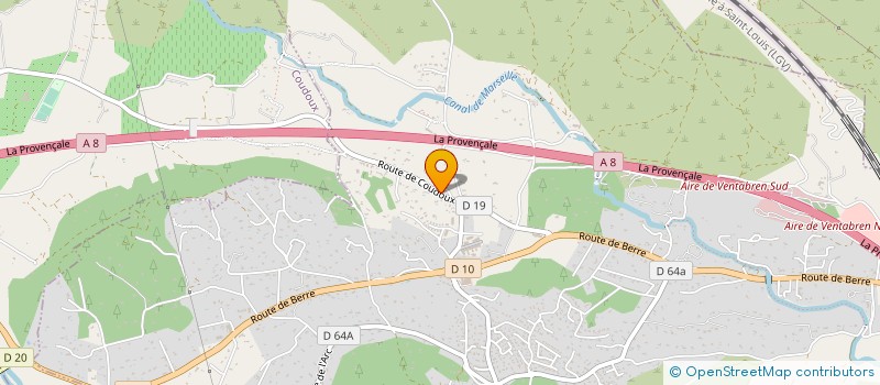 localisation de l'entreprise LES JARDINS PARTAGES DE VENTABREN  VENTABREN