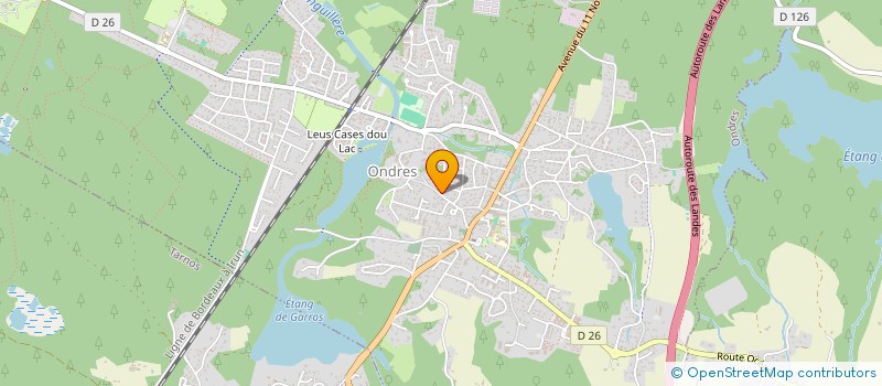 localisation de l'entreprise LES JARDINS PARTAGES ONDRAIS  ONDRES