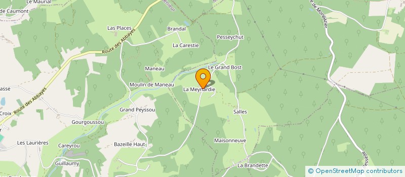 localisation de l'entreprise LES JARDINS RELAIS DE FONFOURCADE à LE BUISSON-DE-CADOUIN