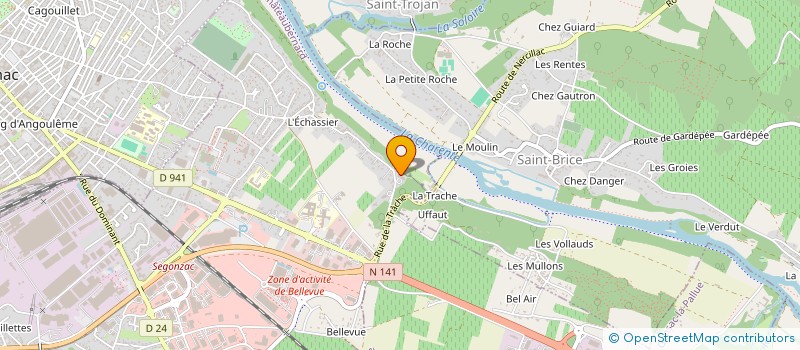 localisation de l'entreprise LES JARDINS RESPECTUEUX à CHATEAUBERNARD