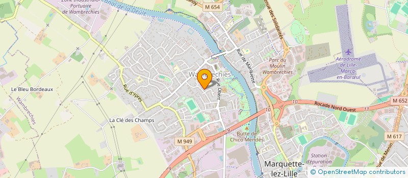 localisation de l'entreprise LES JARDINS SAINT ARNOULT  WAMBRECHIES