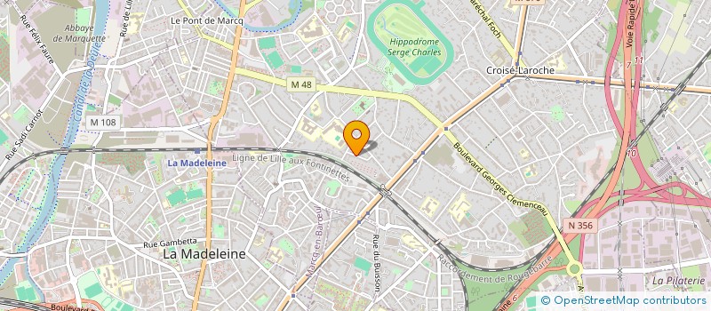 localisation de l'entreprise LES JARDINS SAINT ELOI à MARCQ-EN-BARŒUL