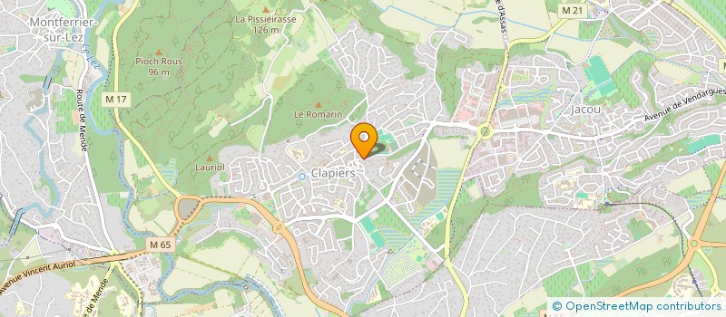 localisation de l'entreprise LES JARDINS SAINT LAZARE  CLAPIERS