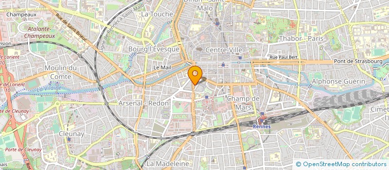localisation de l'entreprise LES JARDINS SOLIDOR à RENNES