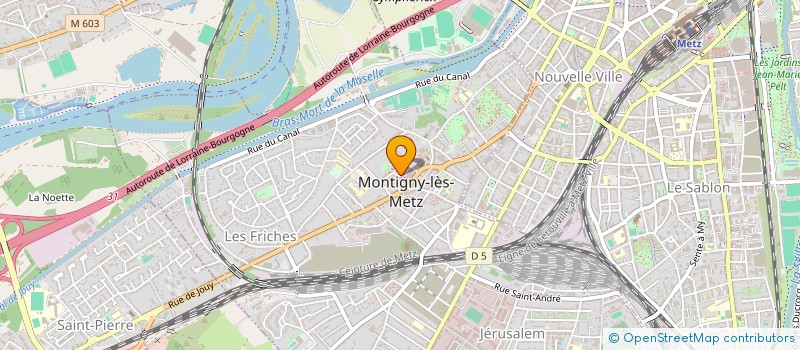 localisation de l'entreprise LES JARDINS SOUS FONTAINE 4E TRANCHE  MONTIGNY-LES-METZ