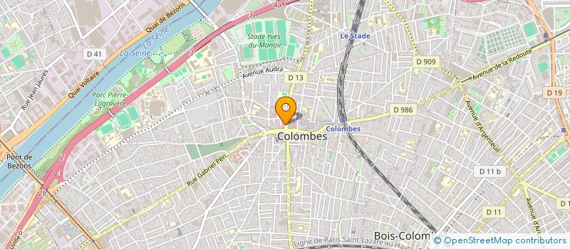 localisation de l'entreprise LES JARDINS SUSPENDUS à COLOMBES